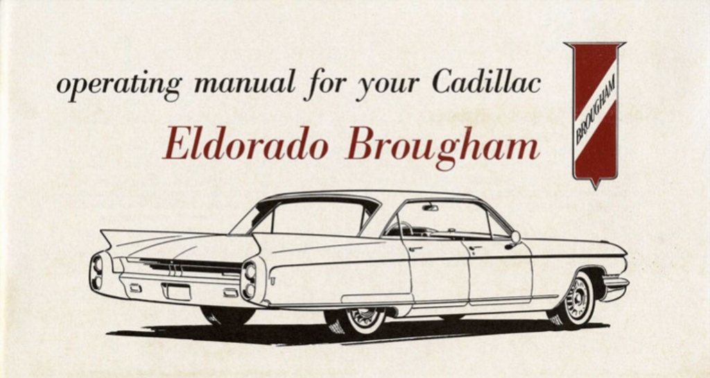 1960 Cadillac Eldorado Owners Manual Page 5